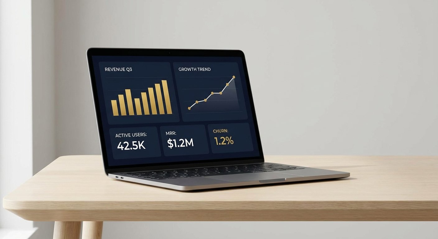 Tableau de bord Power BI avec indicateurs d'entreprise